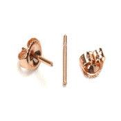 14KY,14KW,18KY & 18KW .041 Threaded Earring Posts & 6.4mm Threaded Ea —  Otto Frei