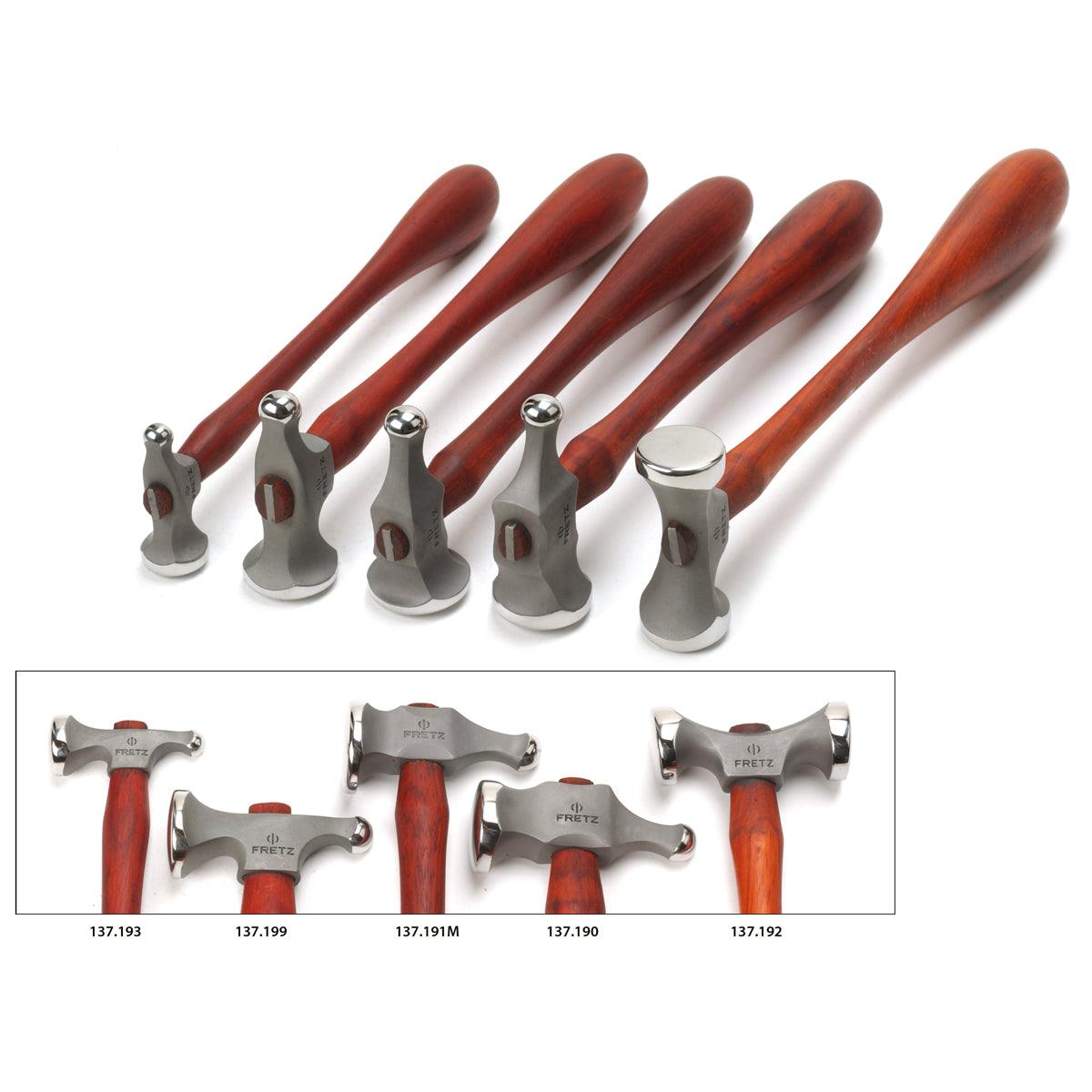 Store Fretz - HMR 401-405 Jeweler’s Hammer Set of 5