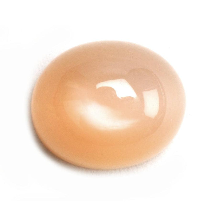 12mm x 10mm Oval Peach Moonstone Cabochon - Otto Frei