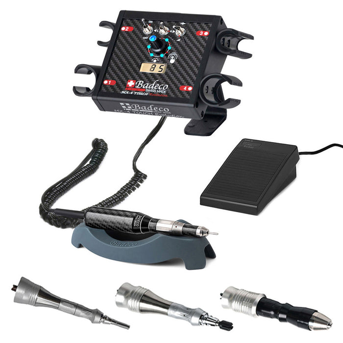 Micromotor Badeco MX-4 Touch Evolution con 4 piezas de mano