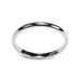 14KY, 14KW, 18KW & Platinum 2.0mm Half Round Wedding Bands - Otto Frei