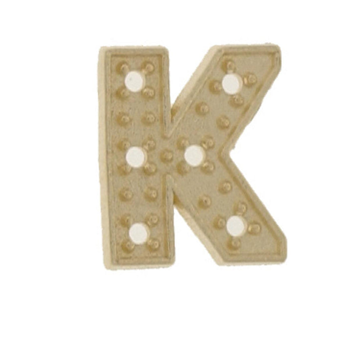 14KY Block Initial 8mm K For .01pt Stone - Otto Frei