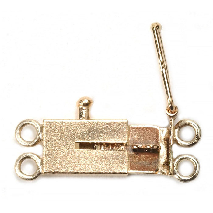 14KY Box Clasp with 4 Jump Ring 5 mm x 8.2 mm - Otto Frei