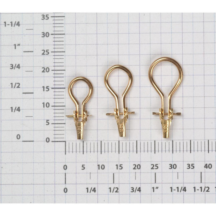 14KY Earring Clips with 3mm or 4mm Pads — Otto Frei