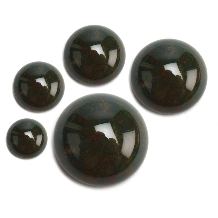 Bloodstone Round Cabochon - Otto Frei