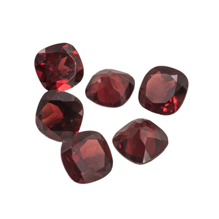 Closeout Cushion Faceted Genuine 10x10mm Garnet - Otto Frei