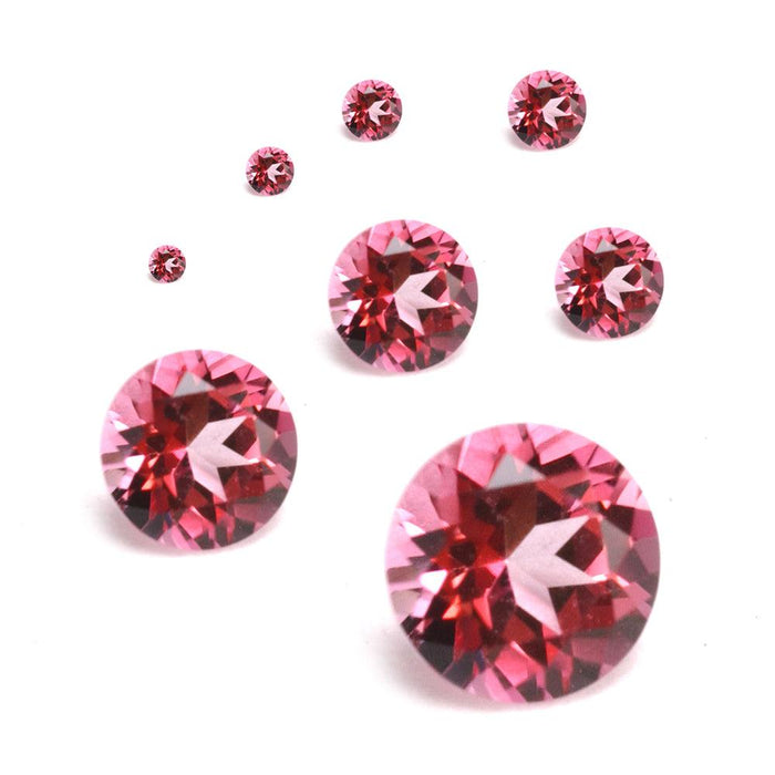 Closeout-Round Swarovski Gemstones™ Genuine Pink Topaz - Otto Frei