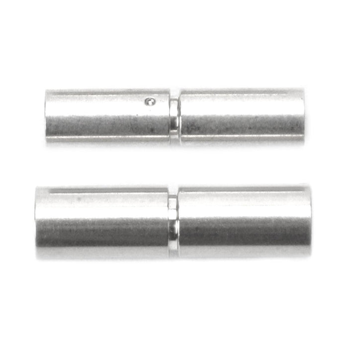 2 Magnetic Clasps 12 Mm Silver Round Bands Chain Clasp Clasps