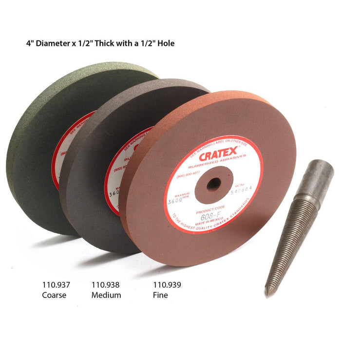 Cratex Wheels - 4" x 1/2" - Otto Frei