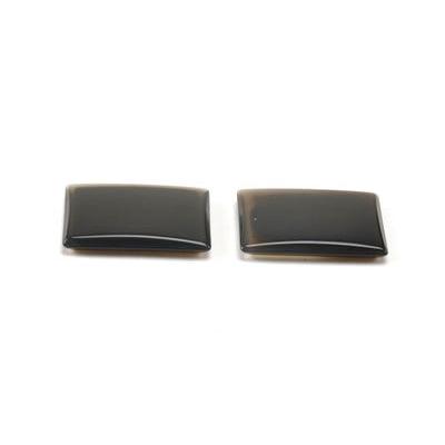 Cushion Buff Top Double Bevel Genuine Black Onyx - Otto Frei