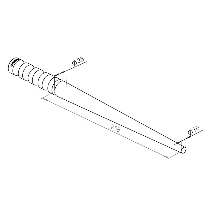 Durston 1502 Steel Plain Round Mandrel 10mm to 25mm - Otto Frei