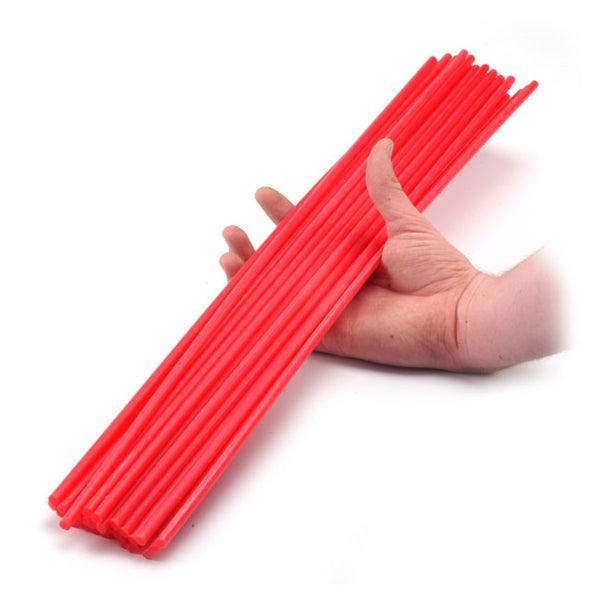 Ferris Red Sprue Wax - 1/4"-3/8"-1/2" Diameters-1 lb Boxes-24" Extruded Lengths - Otto Frei