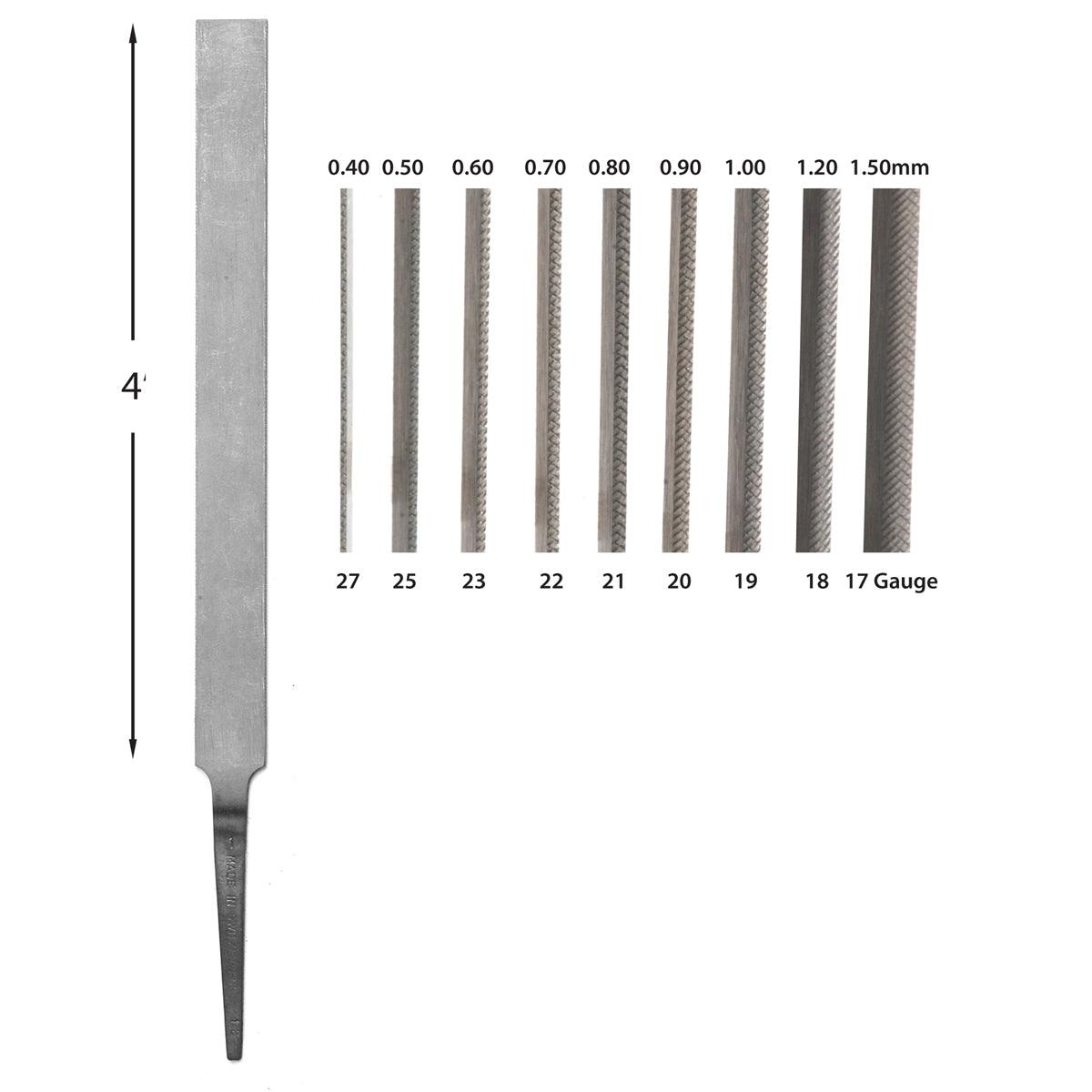 Glardon-Vallorbe Swiss Precision Joint Round Edge Files Basic Kit of 9 ...