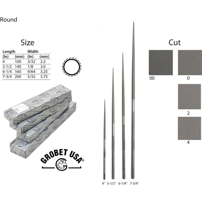 Grobet Round Needle Files - Otto Frei