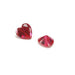 Heart Faceted Imitation Red Garnet - Otto Frei