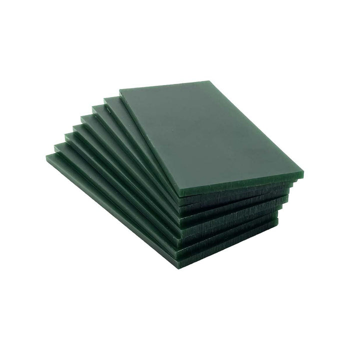 Matt Wax Tablet Slices D-Green 6-1/2" x 3" x 4.5mm Thick - Otto Frei