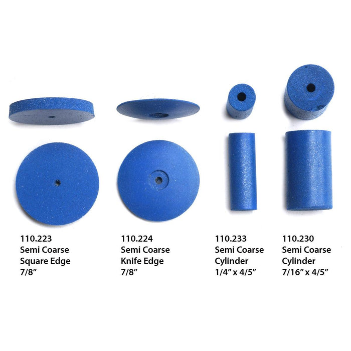 Ottotech by EVE Germany Silicone Dark Blue Semi-Coarse Polishing Wheels - Otto Frei