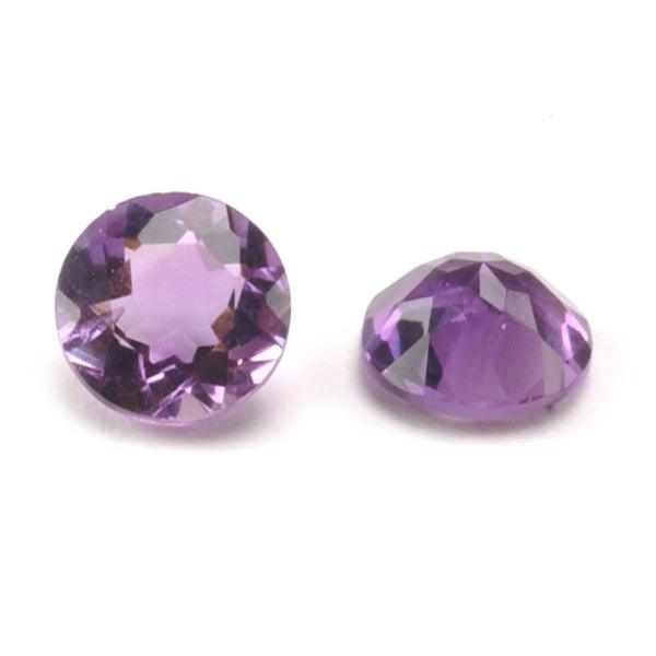 Round Faceted Genuine Amethyst - Otto Frei