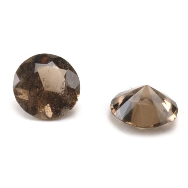 Round Faceted Genuine Smoky Quartz - Otto Frei