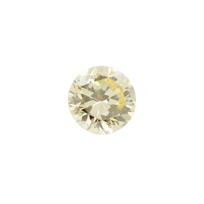 Round Synthetic Canary Yellow 5mm Cubic Zirconia - Otto Frei