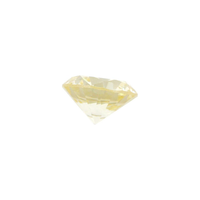 Round Synthetic Canary Yellow 5mm Cubic Zirconia - Otto Frei