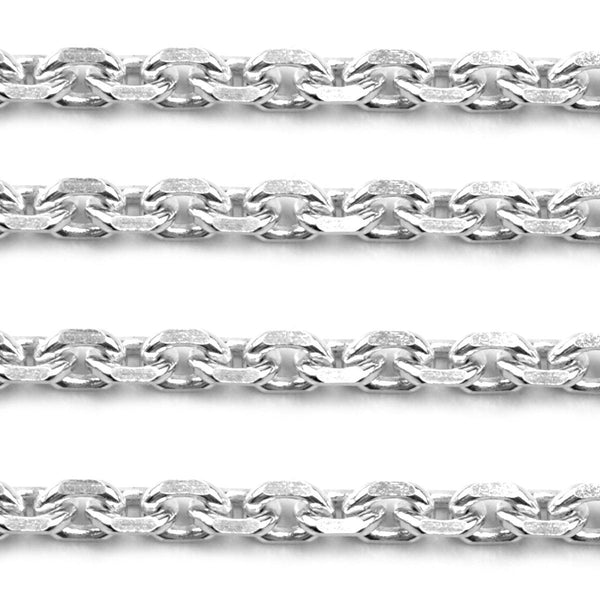 Schofer Germany Sterling Silver Diamond Cut Trace Cable Chain 2.8mm -5' (60  Inch) Pack | OttoFrei.com — Otto Frei