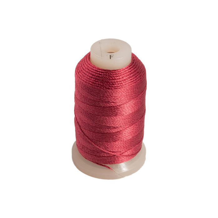 Silk Bead Cord on Spool-Maroon (337) - Otto Frei