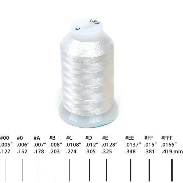 Silk Bead Cord on Spool White - Otto Frei