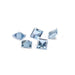 Square Faceted Imitation Blue Zircon - Otto Frei