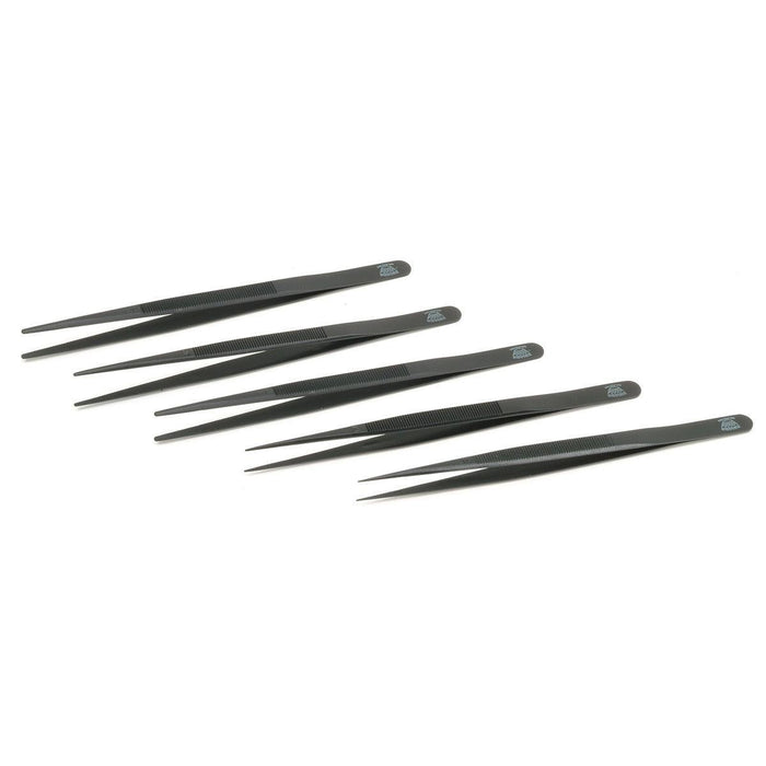 Stainless Steel Flat Black Swiss Made Diamond Tweezers - Otto Frei