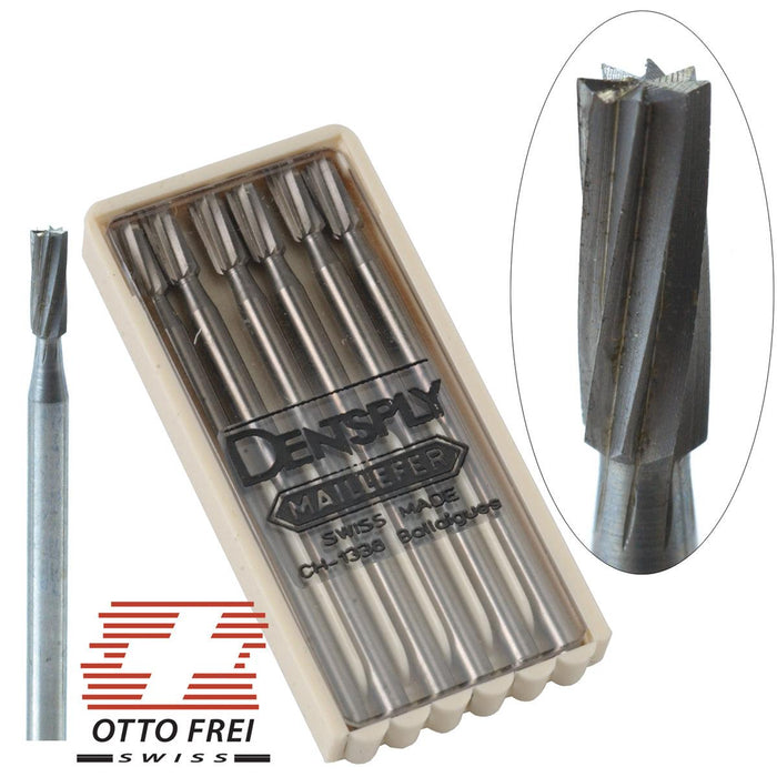 Swiss Fig. 29 Cylinder Square Plain Cut Burs .70mm-2.70mm - Otto Frei