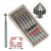 Swiss Fig. Q Setting Burs 1.00mm-3.75mm-Packs of 6 - Otto Frei