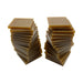 Wolf Wax 53mm x 53mm x 5mm Gold Square Slices - 1 Lb. - Otto Frei