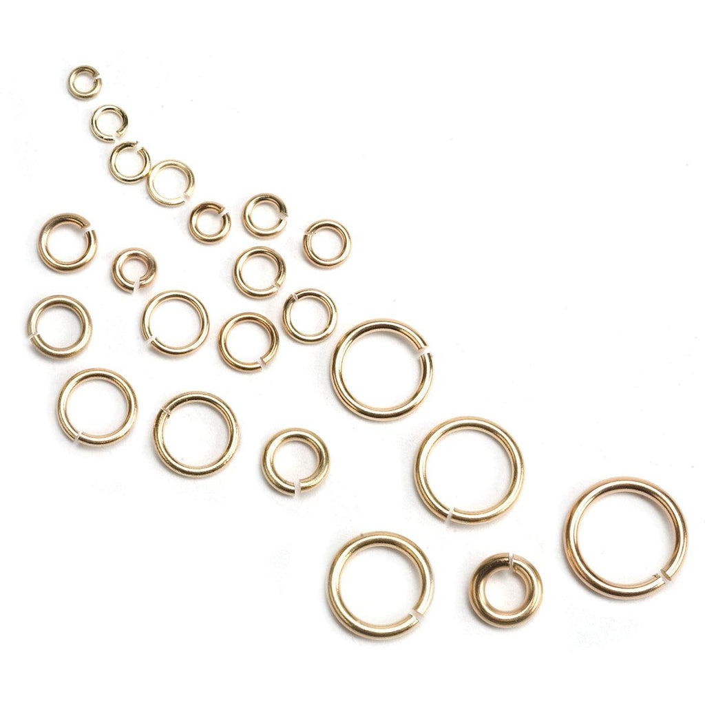 50 14kt Gold Filled Jump Rings You Pick Gauge and Diameter Handmade 